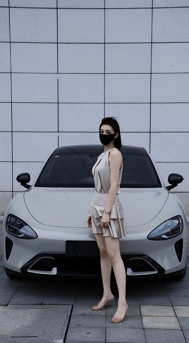 主质量都这么高的吗？仙女也就长这样吧pg电子免费模拟器小米SU7的美女车(图3)
