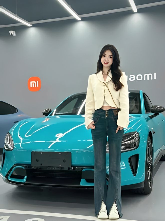 主质量都这么高的吗？仙女也就长这样吧pg电子免费模拟器小米SU7的美女车(图7)